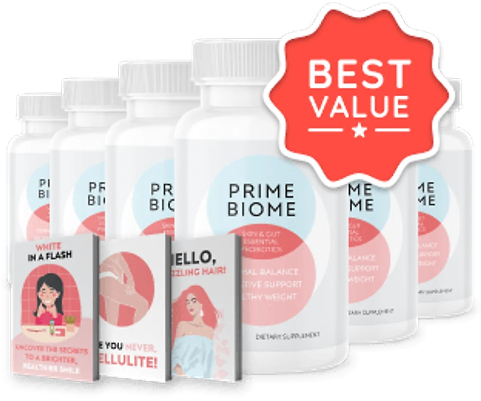 Prime Biome 6 bottles — 180-day supply
